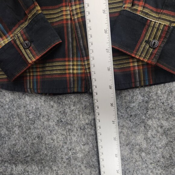 Billabong Flannel Shirt Men M Multicolor Plaid Design Works Long Sleeve Button - Picture 5 of 8